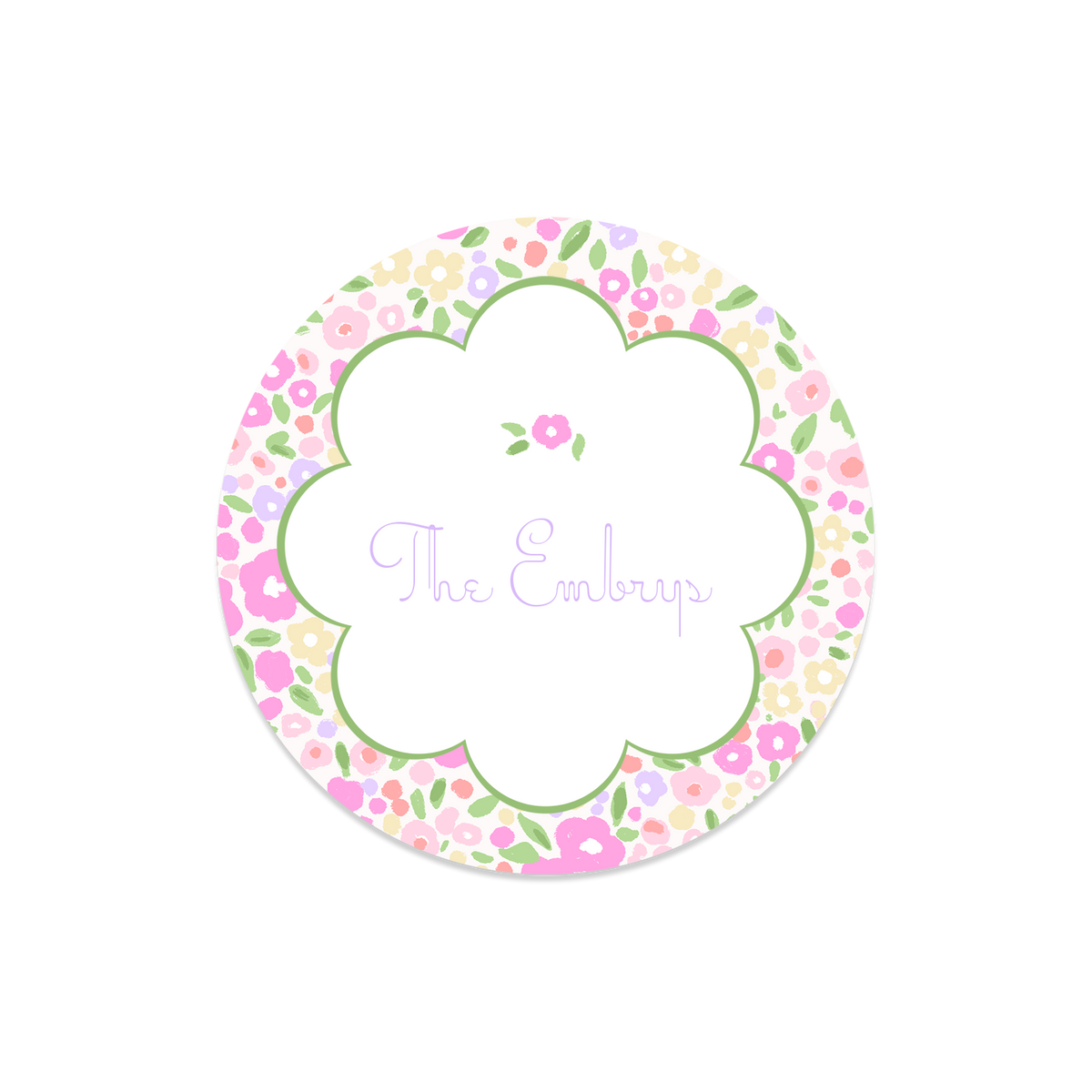 Cutesy Floral Border Sticker – Marci Thomas Designs