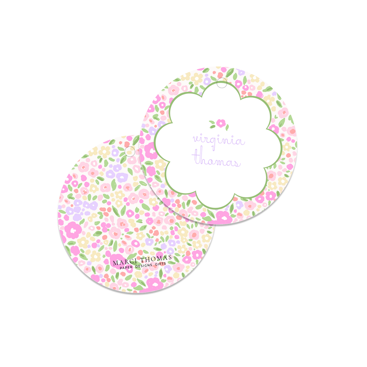 Cutesy Floral Border Tag – Marci Thomas Designs